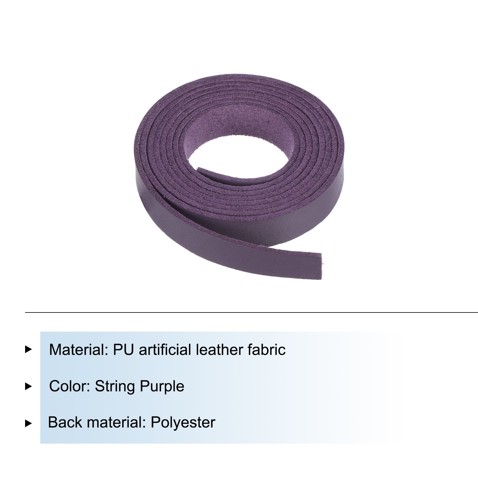 Leather Straps Strip Belt 1.2cm(0.5″ Width) Leather Strips Purple