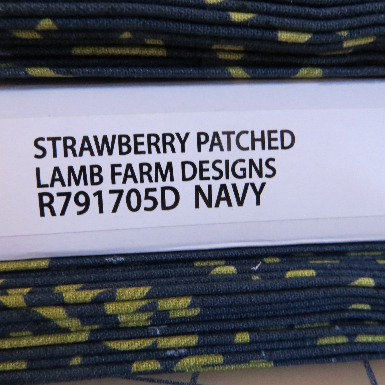 Yard ~ Tossed Strawberries On Navy Blue by Marcus $3.99 Ships ANY Amount Fabric
