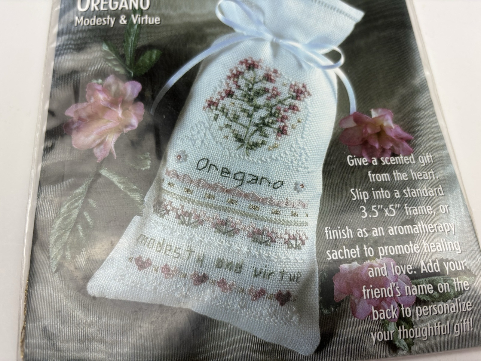 The Victoria Sampler Herbal Sachet Kit Oregano Cross Stitch Kit 3R
