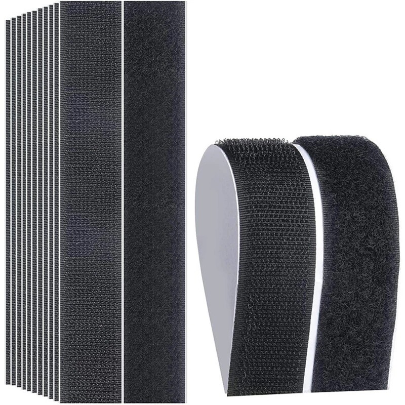 16.5ft Hook Loop Self Adhesive Fastener Tape Heavy Duty Double Sided Sticky Tape