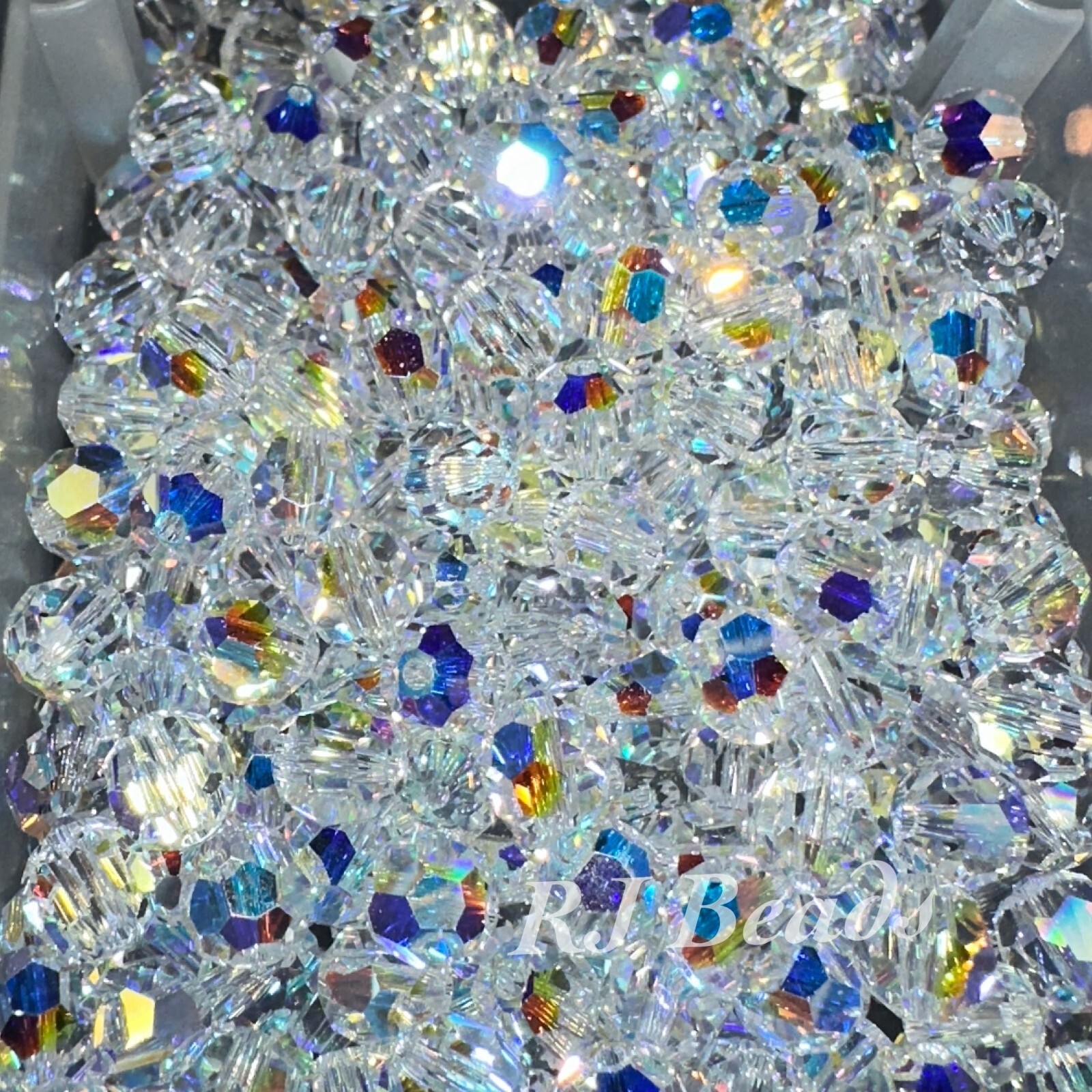 Genuine 6mm Swarovski Crystal 5000 Sparkling Round Jewelry Supply Craft Beads AB