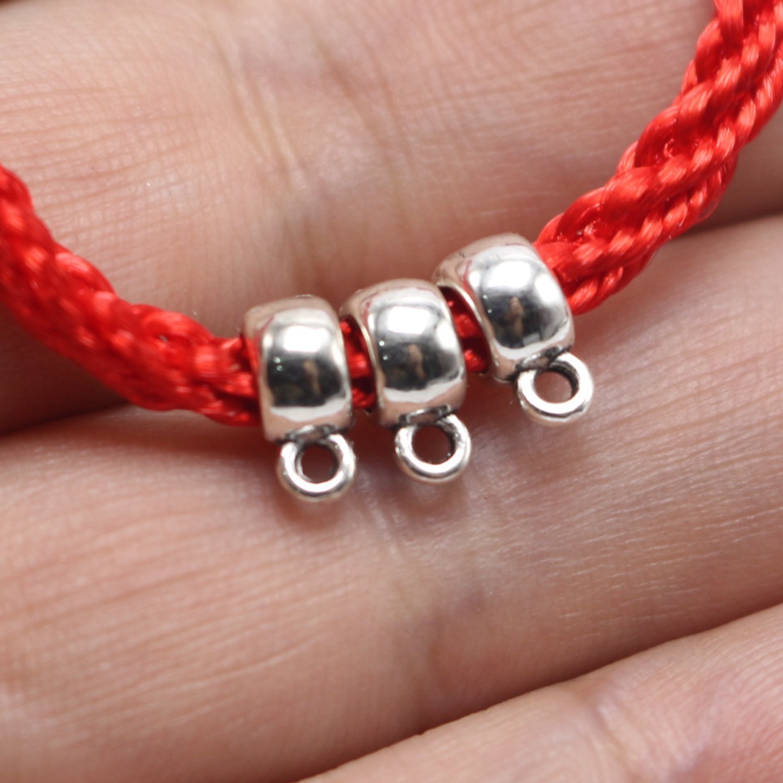 50 Tibetan Silver Smooth Bails 12X8mm Charm Beads Craft Pendant Hanger Links
