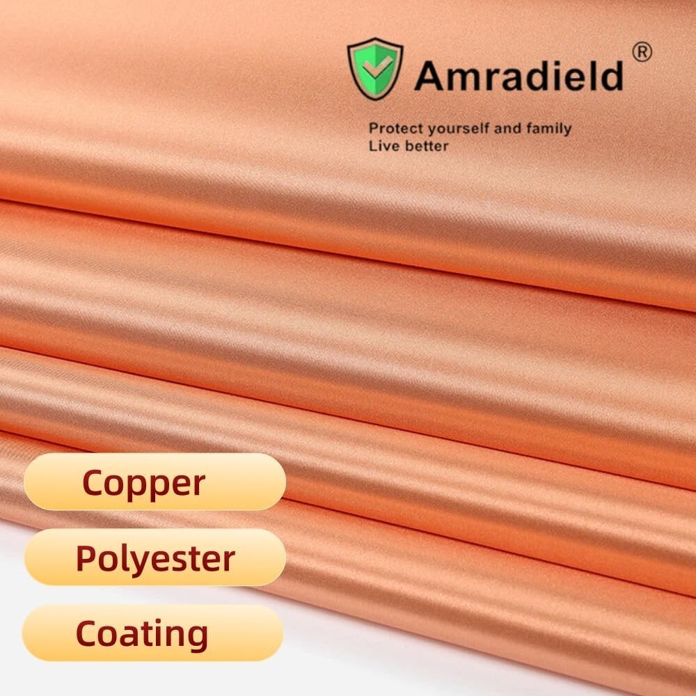 Golden Copper Polyester Fabric 39″x43″ – Privacy & Data Theft Shield