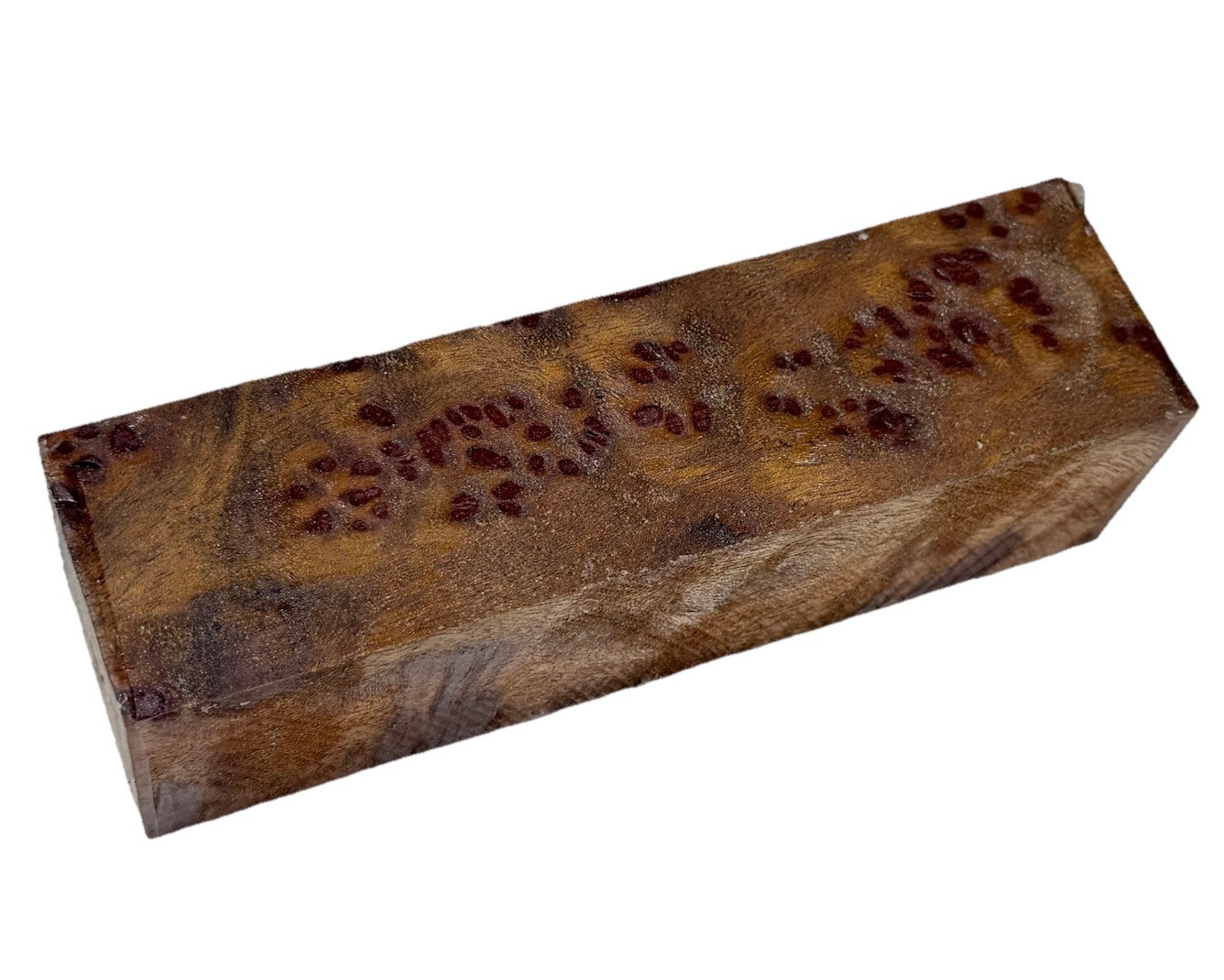 Camphor burl wood turning blank 1-3/4″ x 1-3/4” x 6-1/4″ (b47) dried