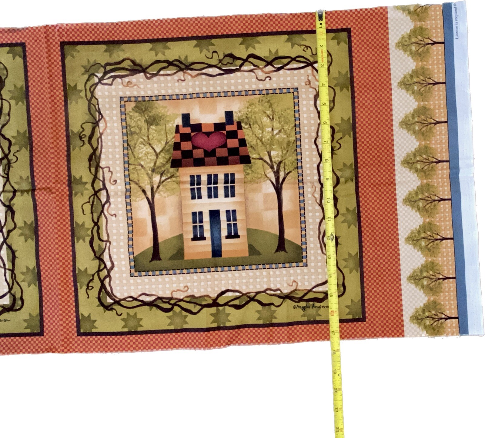 COUNTRY COTTAGE CUT & SEW PILLOW PANNEL BY ANGELA ANDERSON FOR VIP CRANSTON
