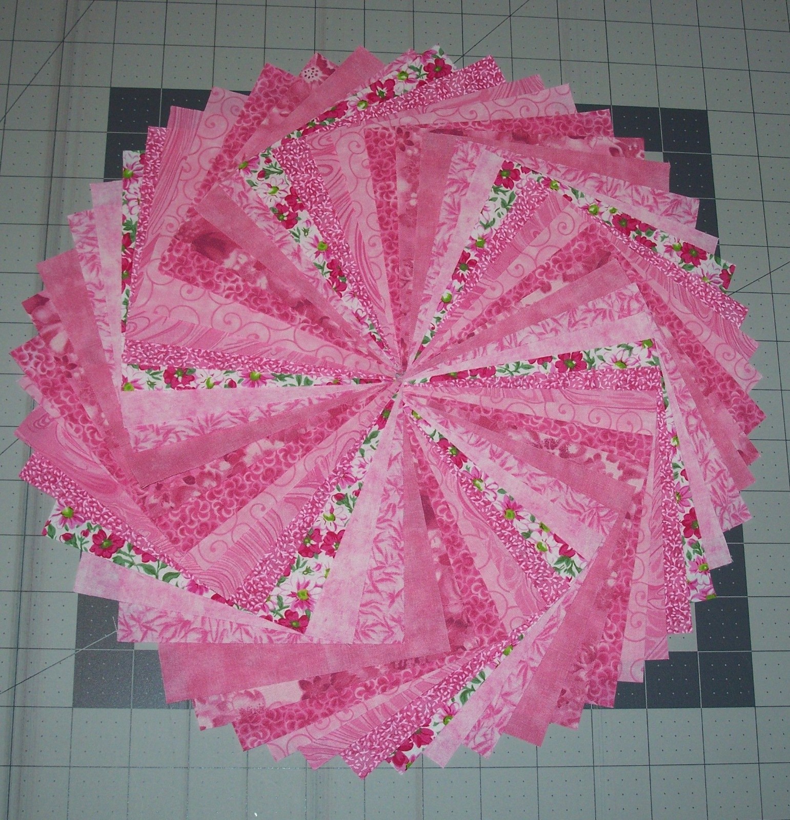 54 Pink Calico Fabric 5″ Quilting Squares 100% Cotton Charm pack bundle