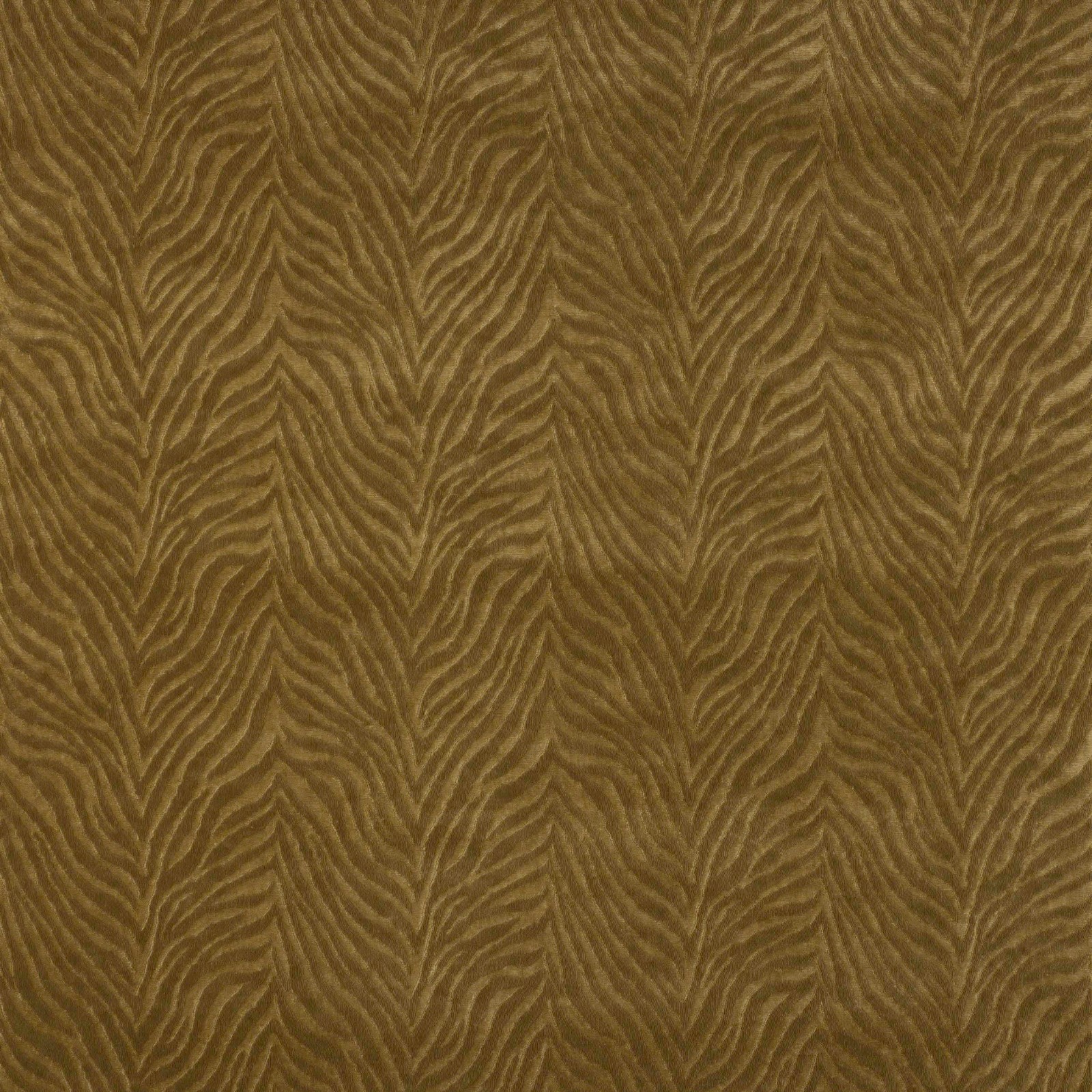 Larsen Tone on Tone Animal Skin Zebra Velvet Fabric MASAI NUTMEG 2.35yd L9470-07