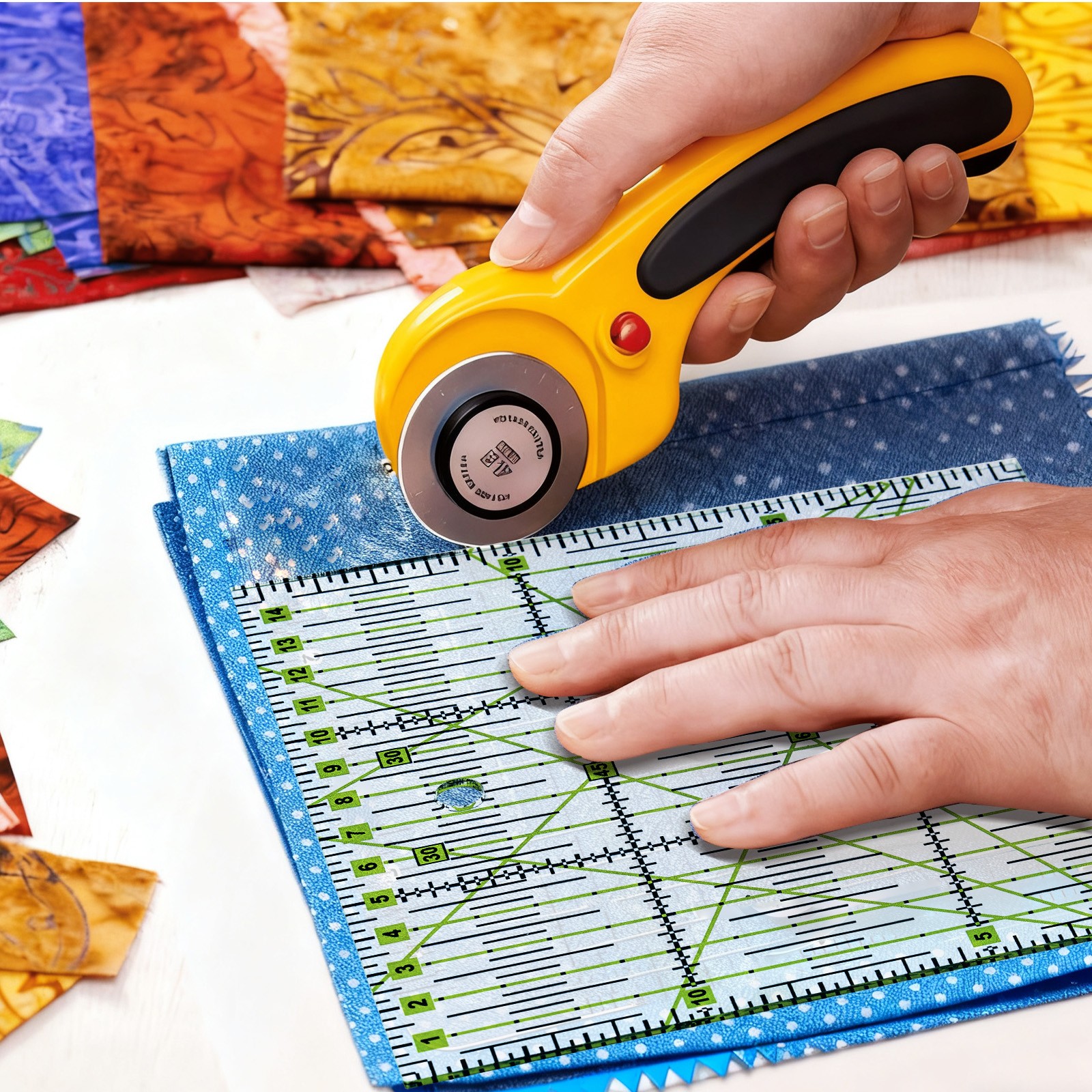 4Pcs Clear Acrylic Quilting and Sewing Ruler Patchwork DIY Crafts Fabric Cutting