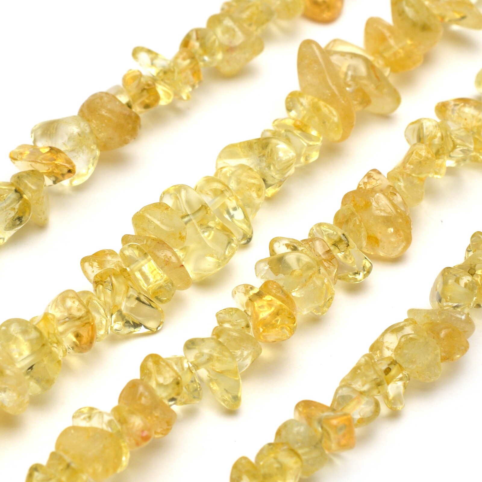 Citrine Chip Beads 32” Strand 5~8mm Gemstone Jewelry Making Bulk Loose