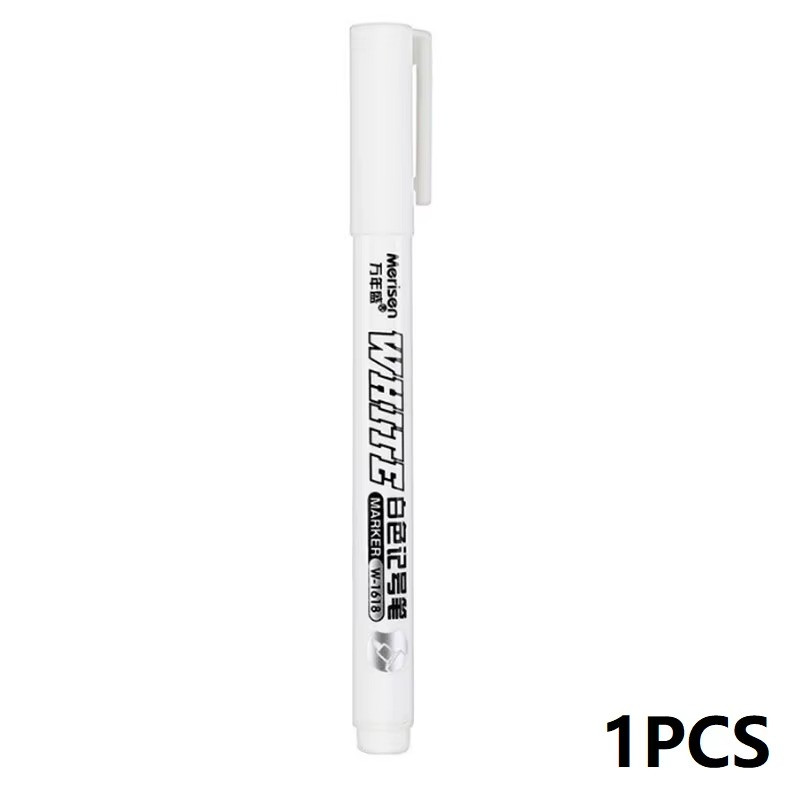 3pcs White Waterproof Permanent Paint Marker Pens for Metal Wood Fabric