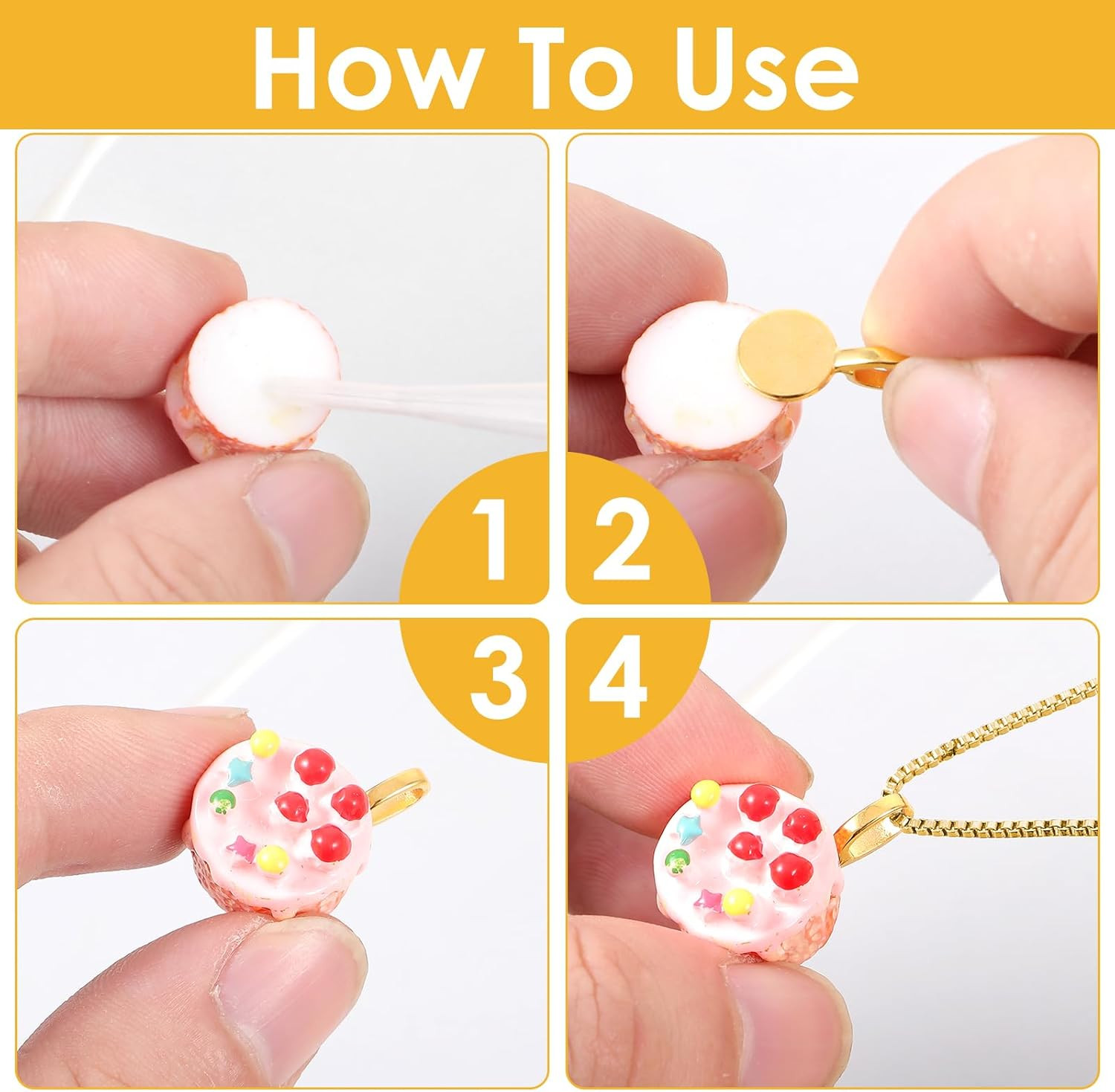 150Pcs Glue-On Bails for Jewelry Making – Gold, Silver, Bronze