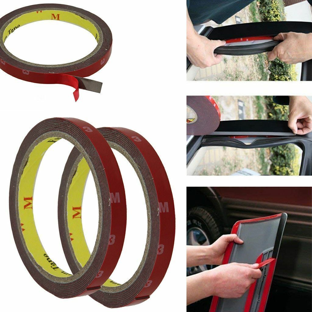 Lot Auto Truck Car Acrylic Foam Double Sided Attachment Tape Adhesive 3m x 10mm