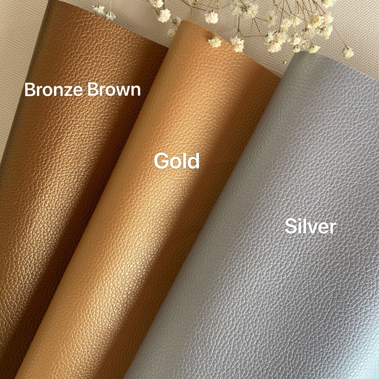 50+ Colors Vinyl Fabric Faux Leather Auto Upholstery 56″ Wide Continuous By Yard