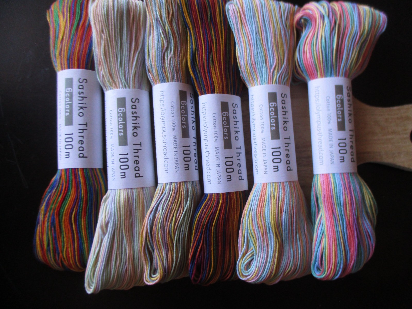 2025 New JAPANESE Embroidery SASHIKO Olympus Thread Colorful 100m 303-306