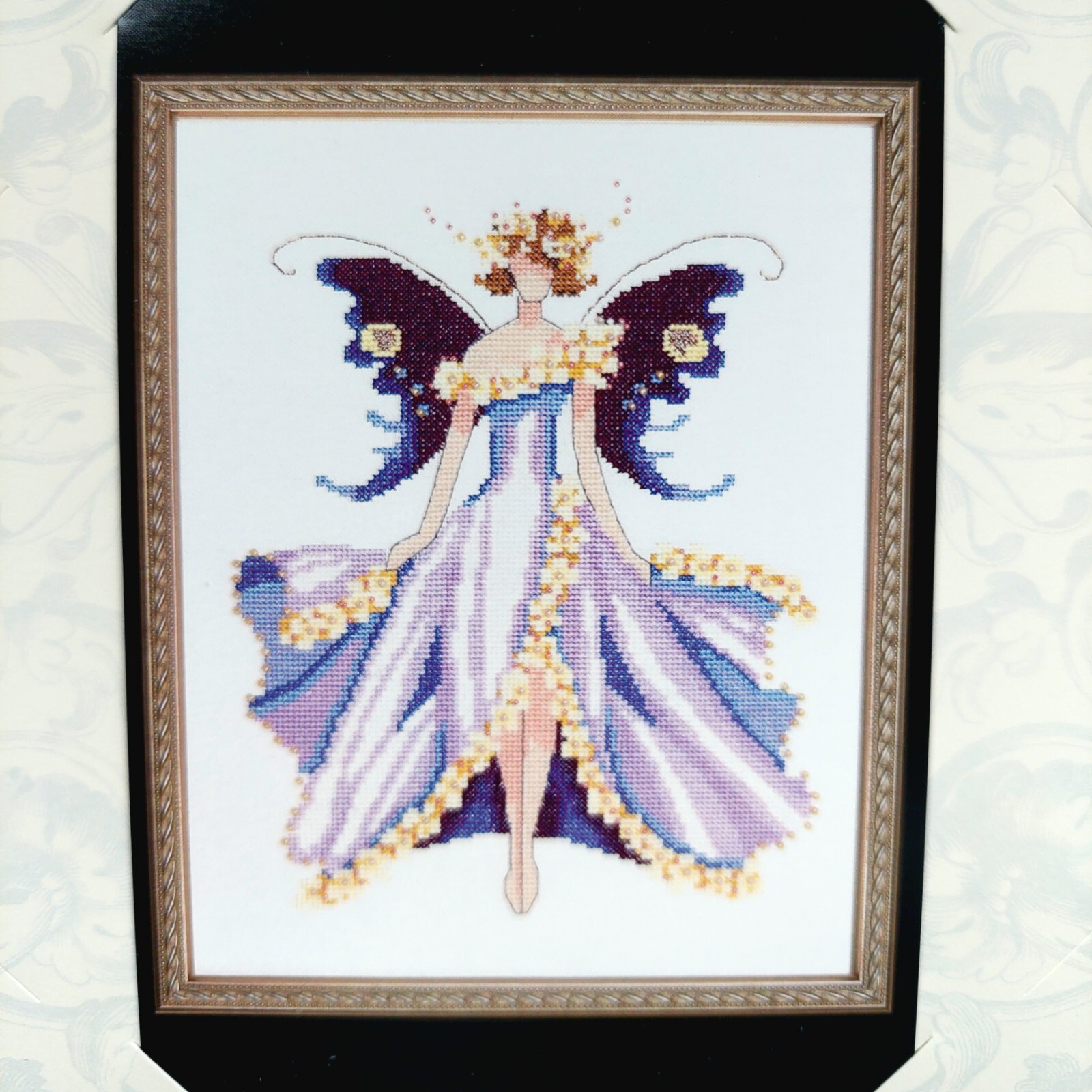 Nora Corbett Cherry Blossom Cross Stitch Chart and Embellishment Pack NC169