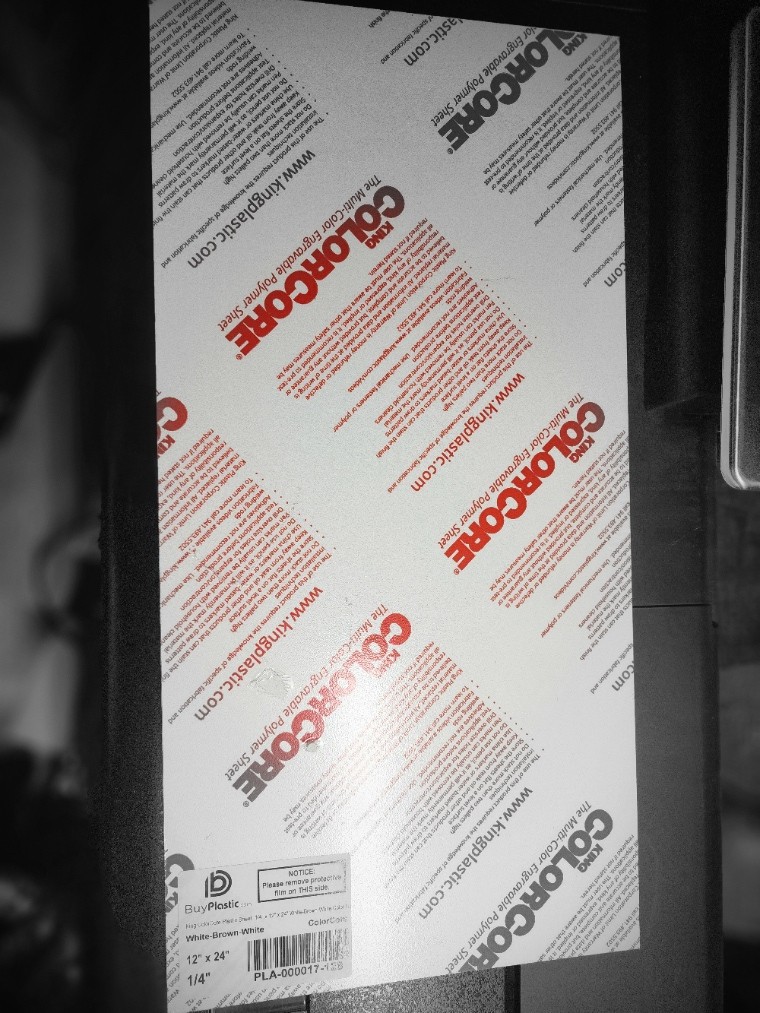 King ColorCore HDPE Plastic Sheet Multi Colors – Thickness 1/4″ -12″x24″
