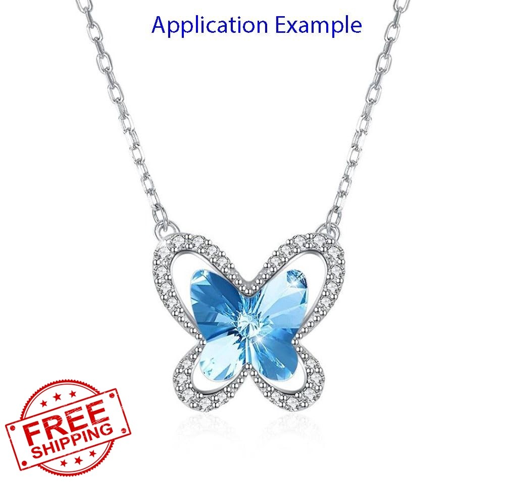 creative club emerald green 10mm butterfly beads 50pcs