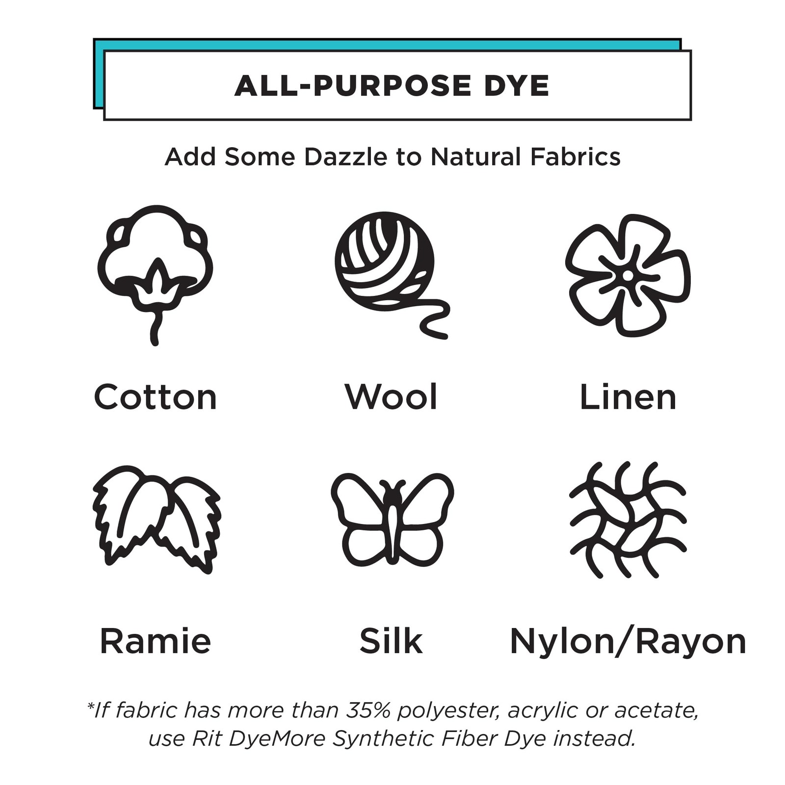 Rit Dye 88150 All Purpose Liquid Dye, Black, 8 Fl 8 Oz (Pack of 1), Black
