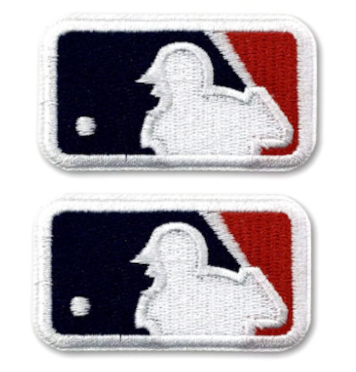 (2) MAJOR LEAGUE BASEBALL LOGO – MLB – BASEBALL – Embroidered Iron On Patches