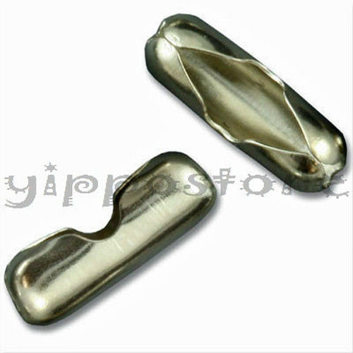 10 Stainless Steel Ball Chain Connector Clasps – Fits 2.4mm Chains