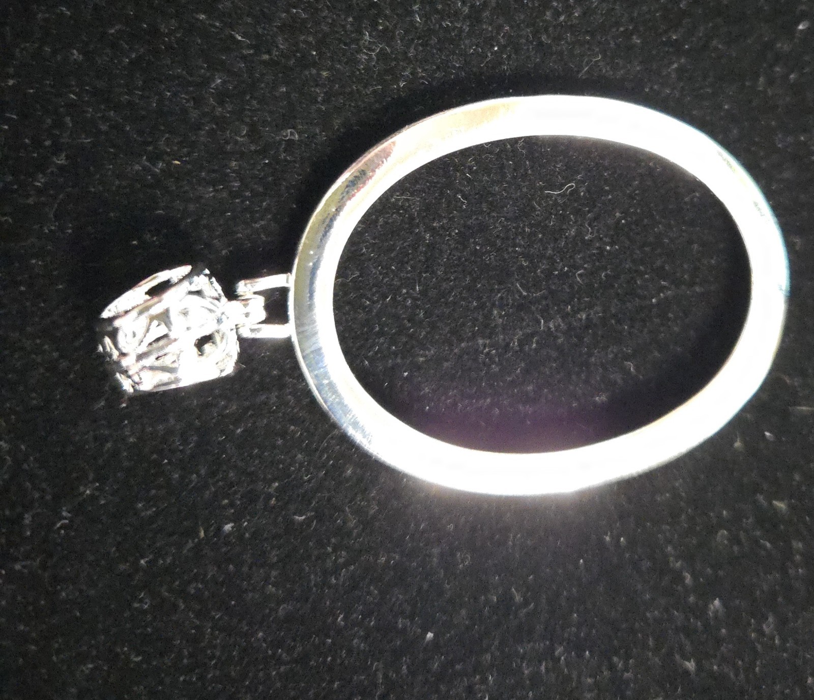 Sterling Silver Plated Brass Pendant Setting/Cabachon Holder W/Bail. (4 Count)