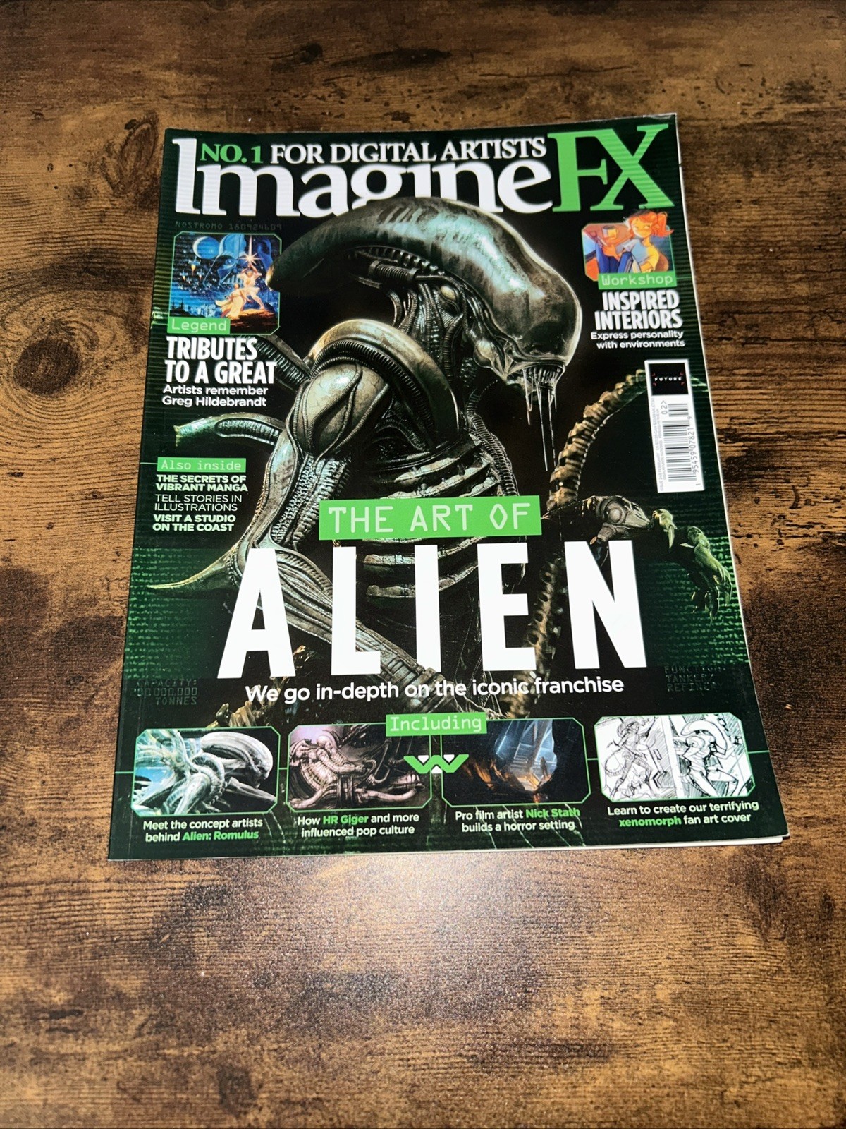 IMAGINE FX NO.1 FOR DIGITAL ARTIST MAGAZINE #248 FEB 2025 | THE ART OF ALIEN