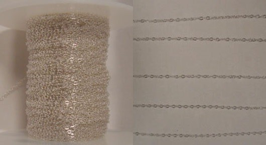 1mm 925 Solid Sterling Silver Fine Delicate Cable Chain ~ Various Bulk Lengths