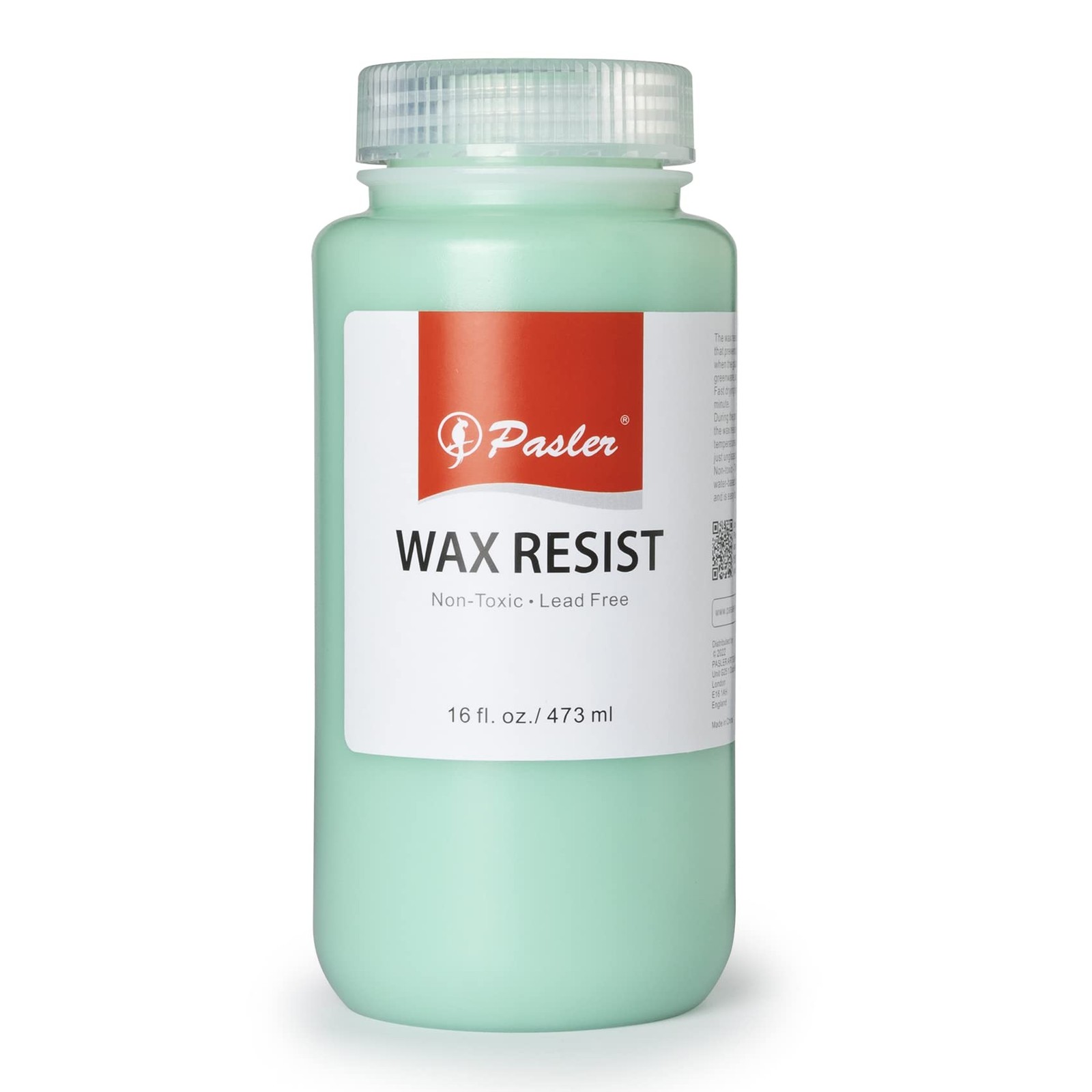 Pasler Wax Resist Perfect for Pottery Bisque, Greenware, Glaze & Slip, 16oz