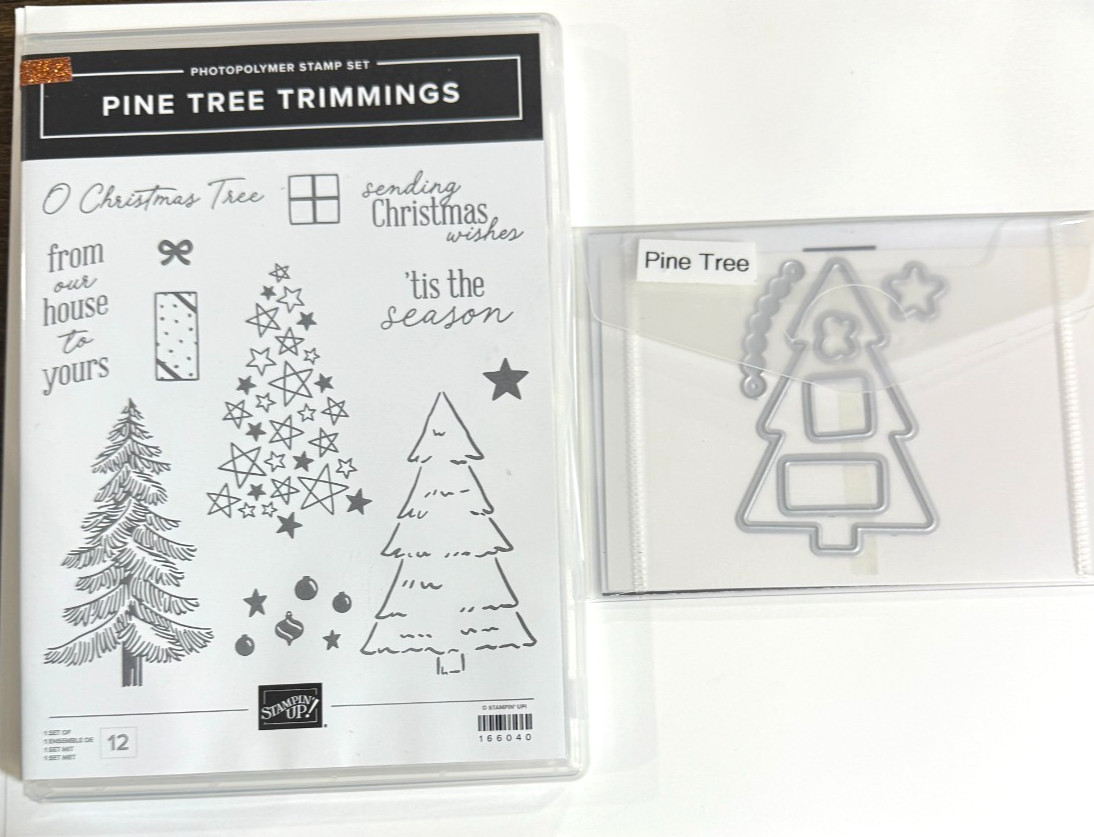 PINE TREE TRIMMINGS stamp set & PINE TREE TRIMMINGS dies Stampin’ UP!