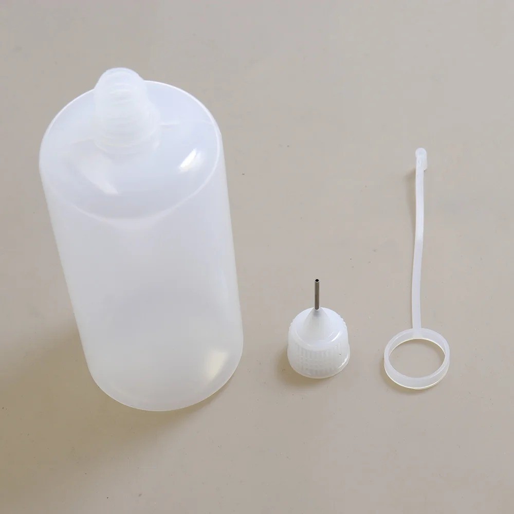 Plastic Squeeze Bottle – Needle Tip Applicator for Glue – 15ml 30ml 120ml