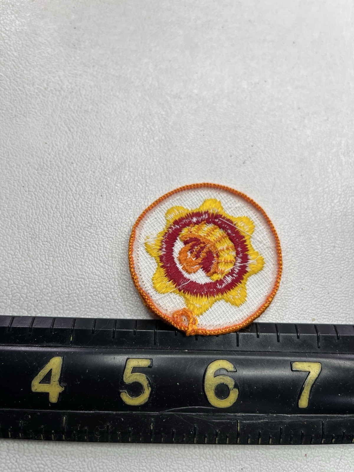 Unknown Red Orange Yellow Design Patch B029