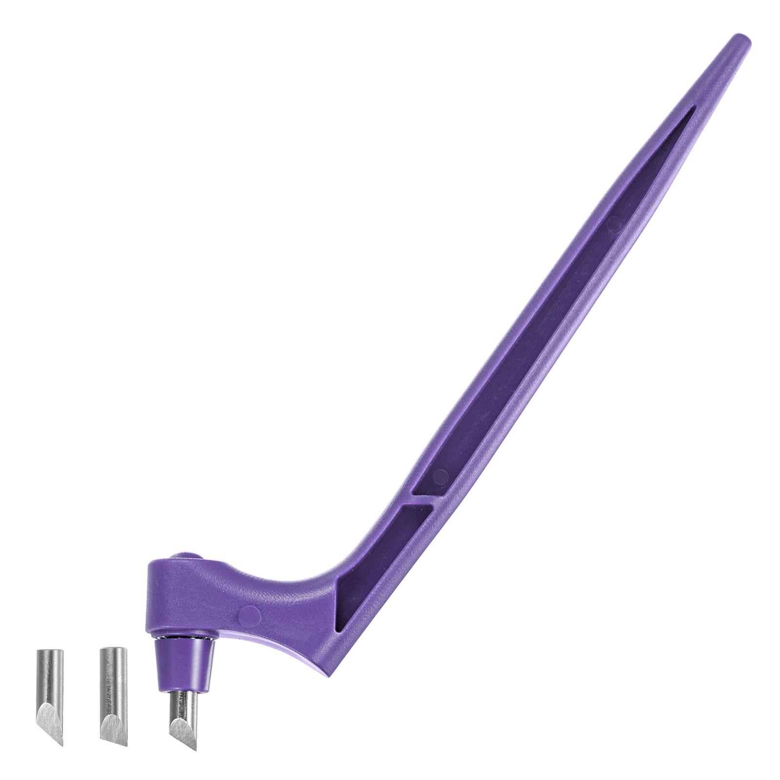 360 Degree Rotating Craft Cutting Tools with 15 30 45 Degree Blade Purple