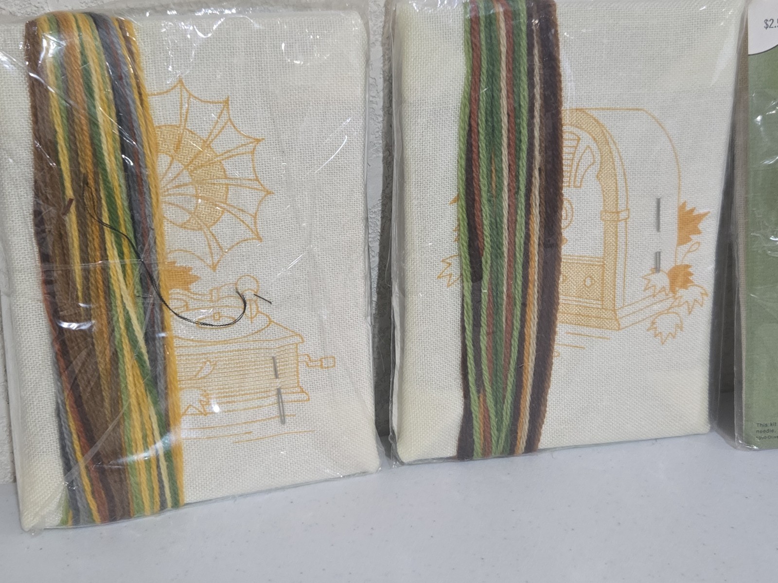 Vintage 1975 Jiffy Stitchery Plants Lot NEW OLD STOCK (4)
