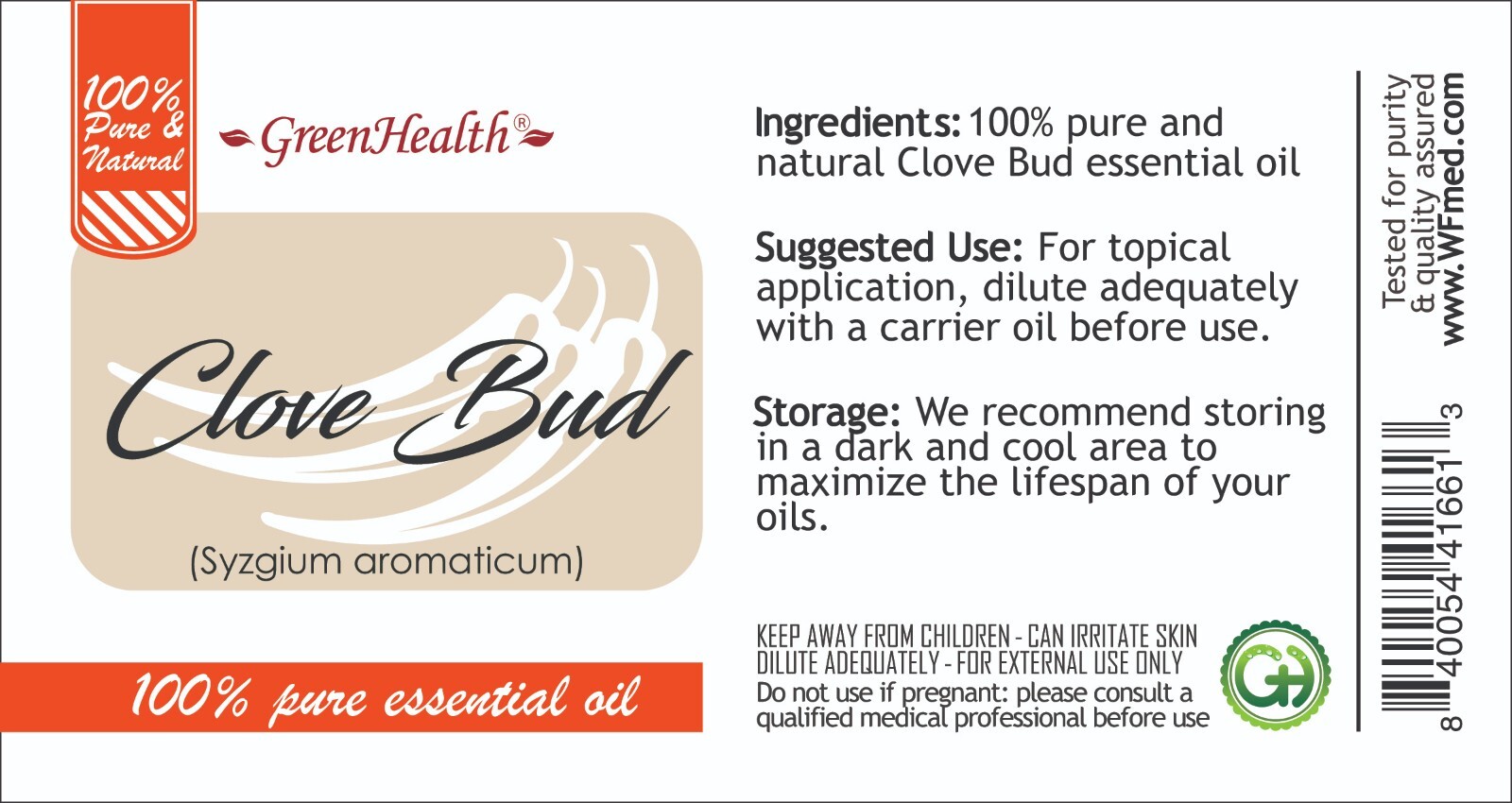 10 ml Clove Bud Essential Oil (100% Pure & Natural) – GreenHealth