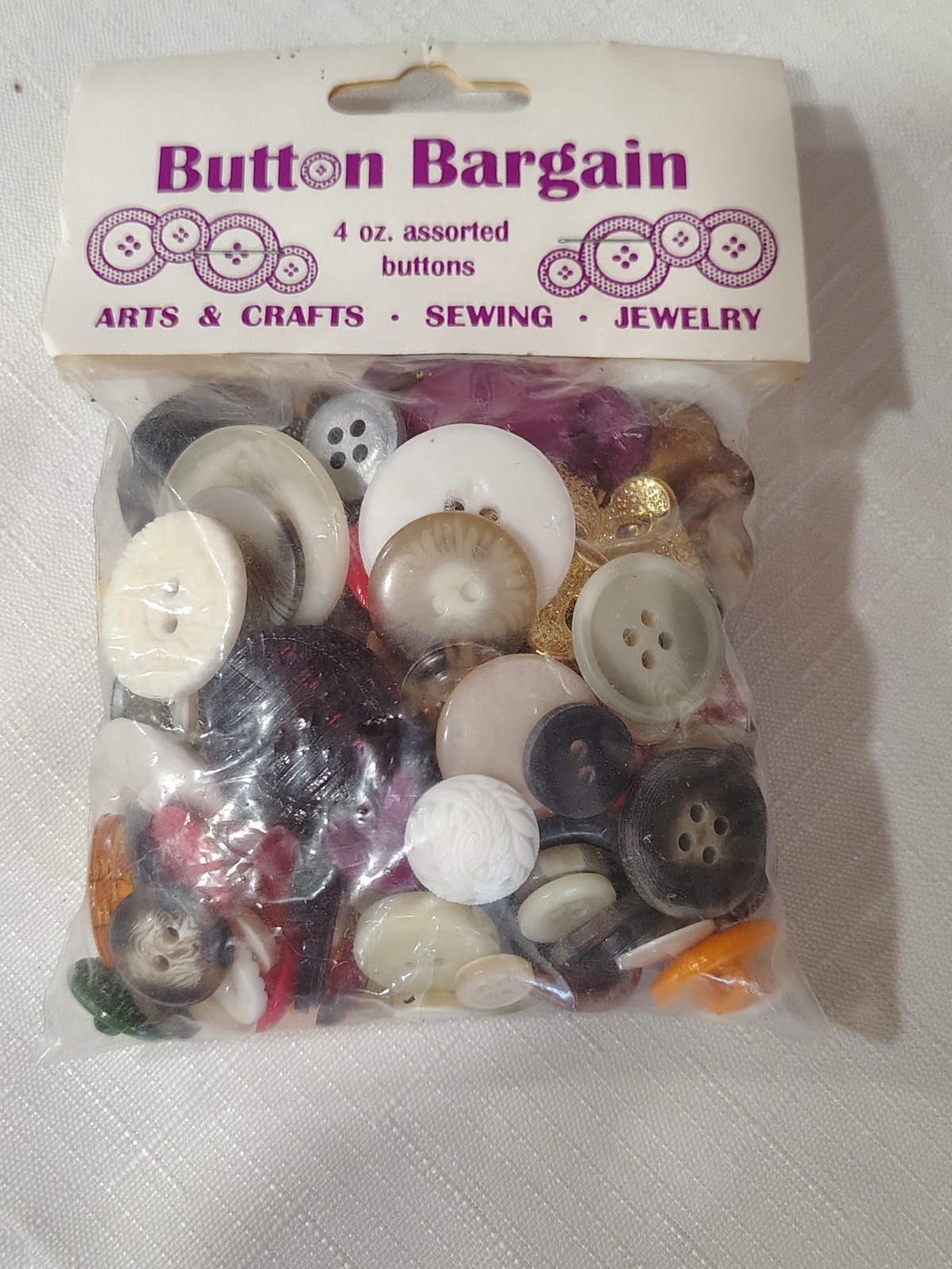 Vtg Sewing Buttons 8 Sealed Packs Singer Button Bargain Creat-A-Craft Over 1 Lbs