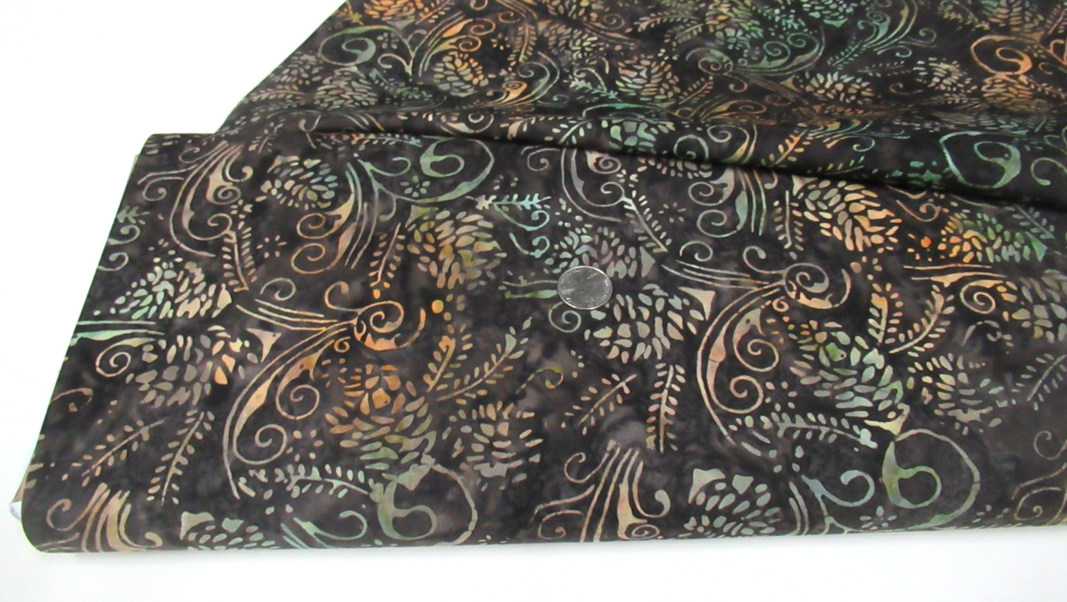 Timeless Treasures quilt-craft fabric DECO PINECONE 2 yds (b-5043) Tonga Batik