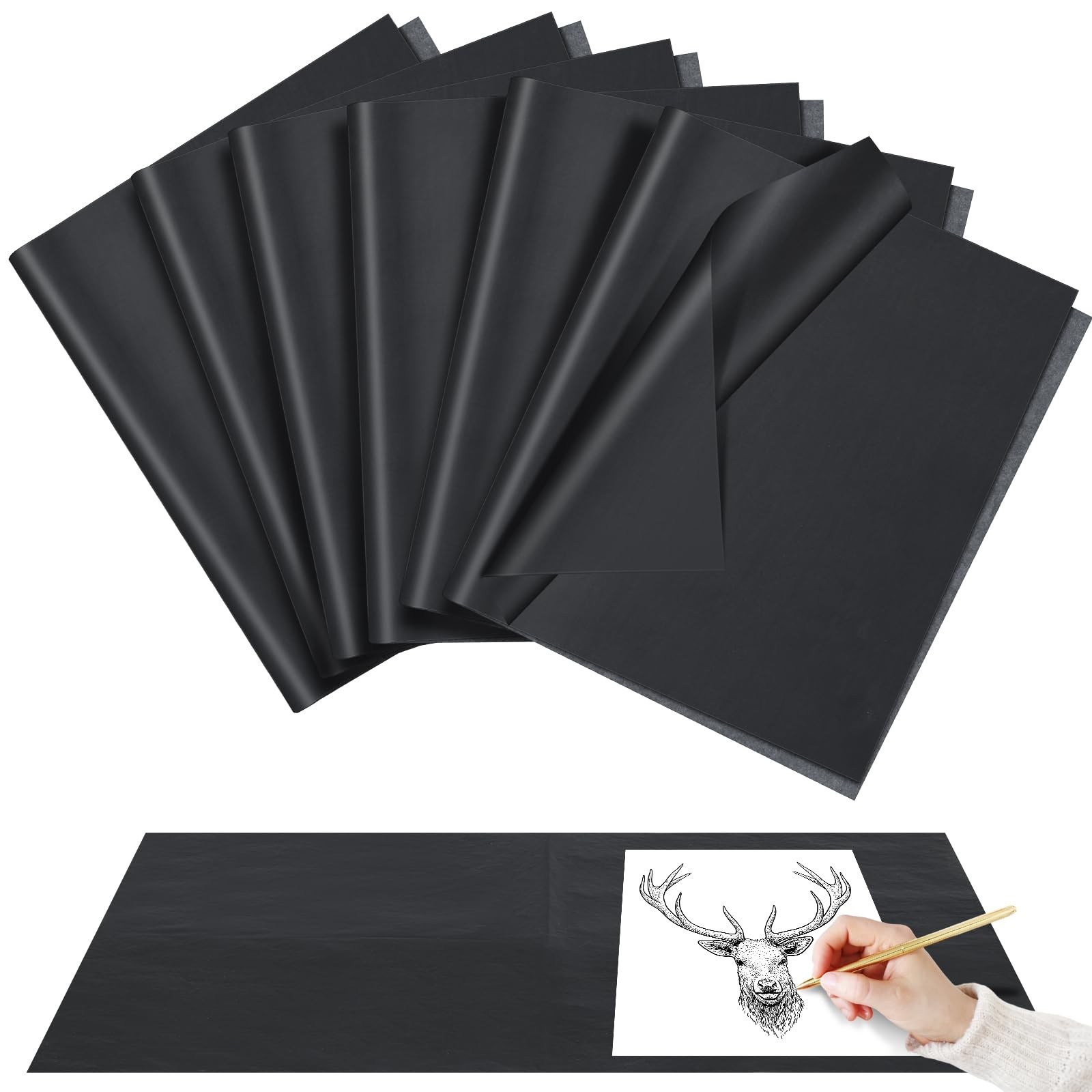 Epakh 10 Sheets 18”x 24” Large Carbon Paper for Tracing, Carbon Transfer Pa…