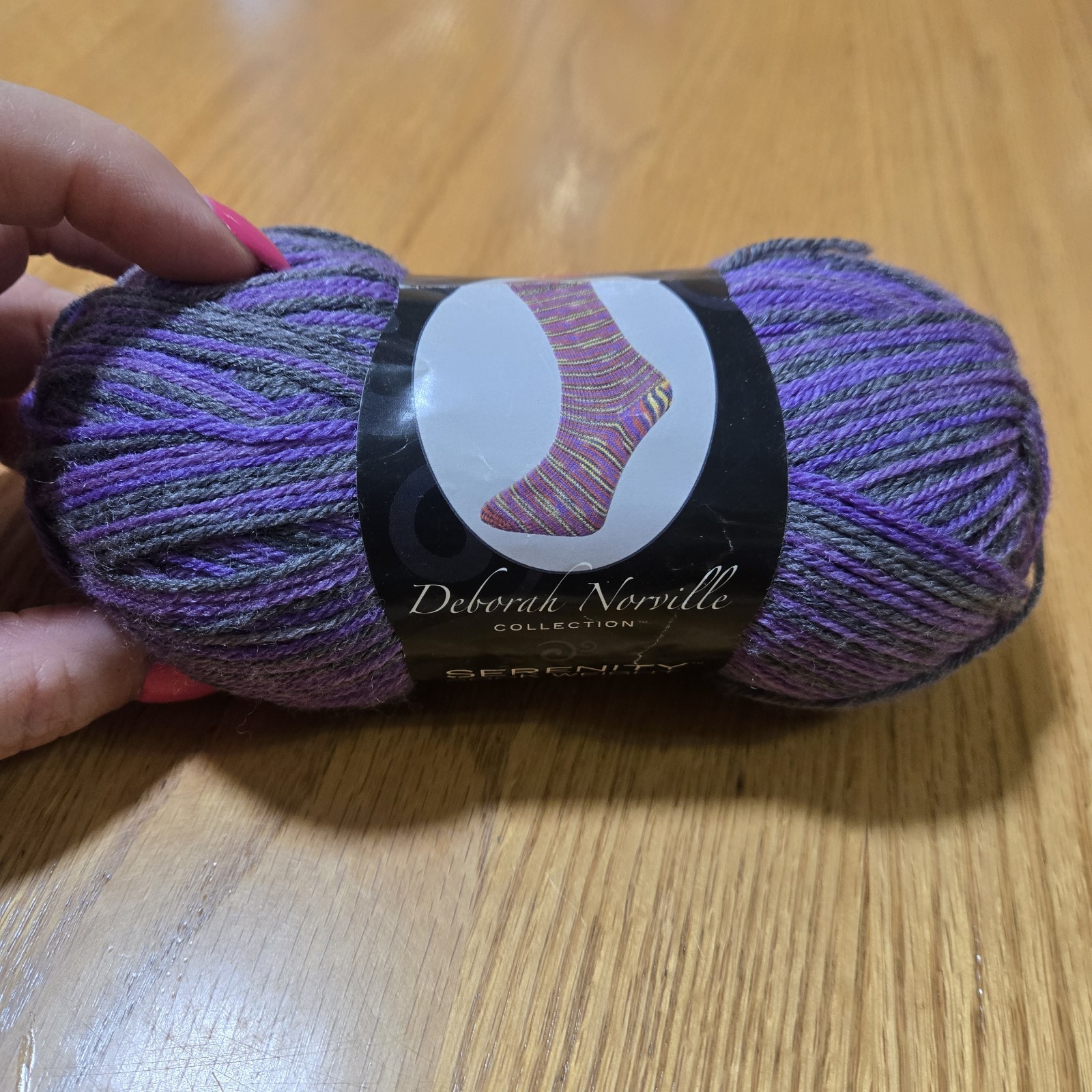 Patons Kroy & Deborah Norville Serenity Sock Yarn Lot of 2 Wool Super Fine
