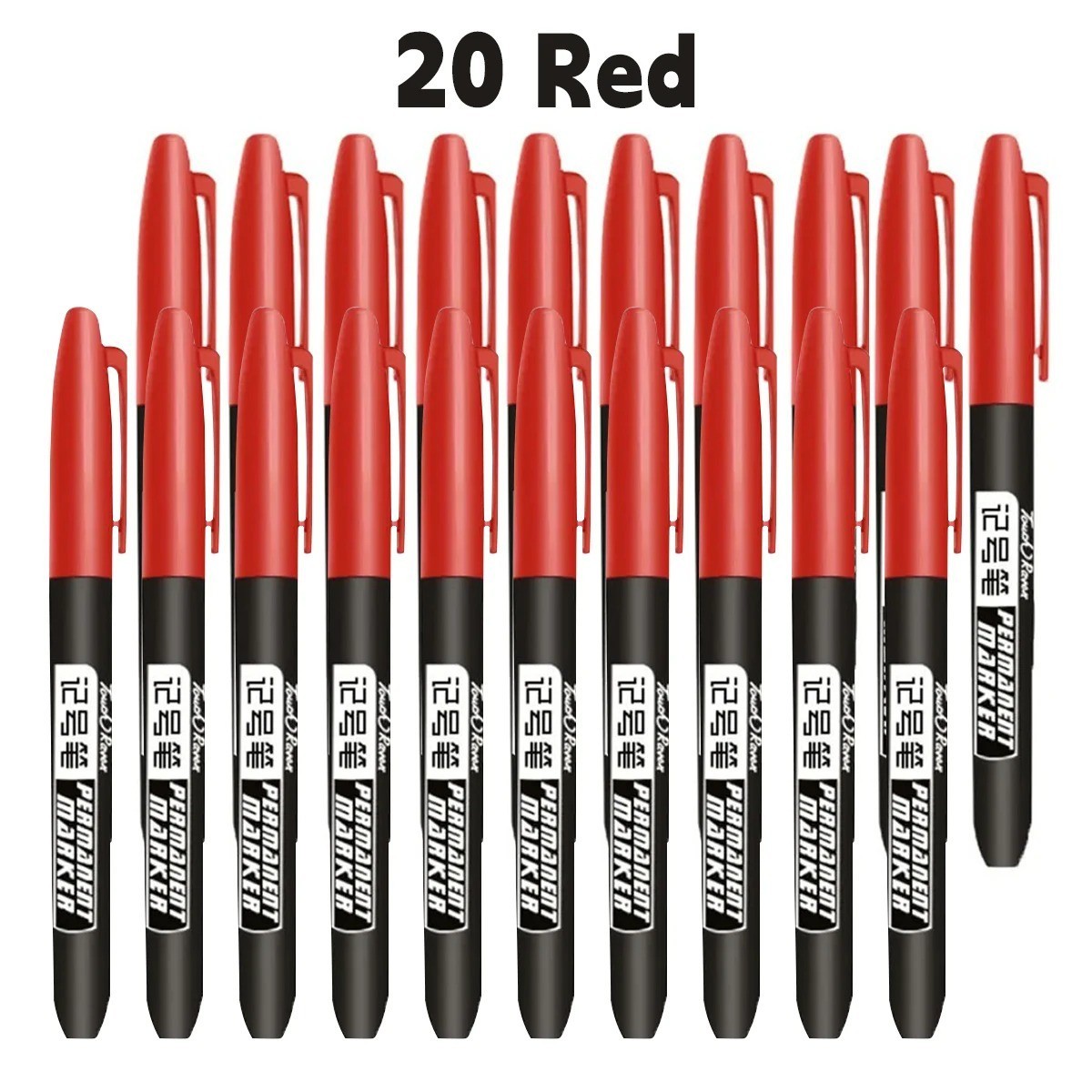 6pcs Permanent Marker Pen Set Waterproof Ink Sketch Drawing Markers – NEW