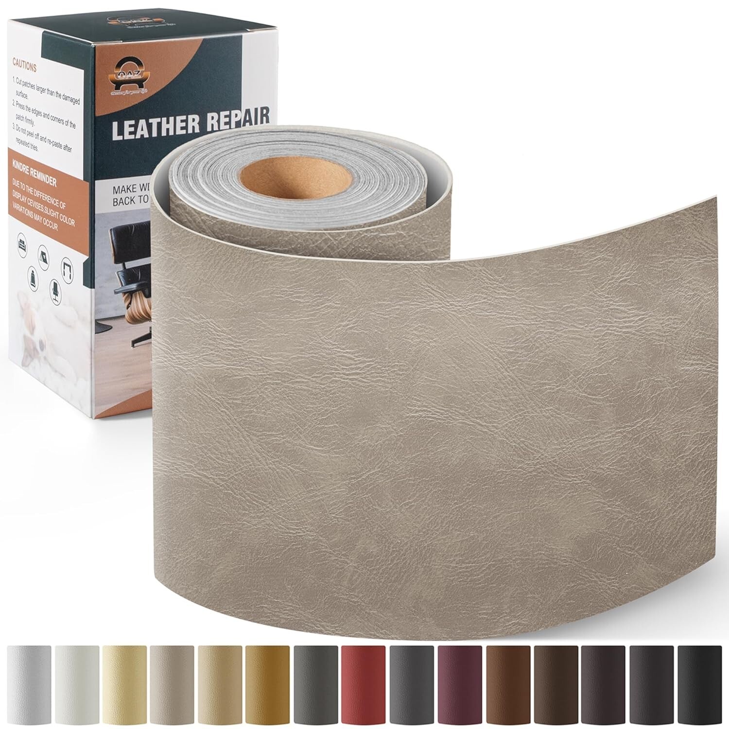 Leather Repair Kit for Furniture 4″x 63″, Self Adhesive Patch Kit for Furniture