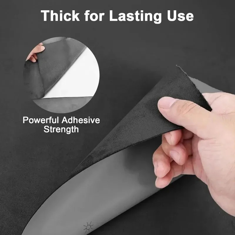Self-Adhesive Suede Fabric for Car Upholstery Modification Door Panel Repair Pat