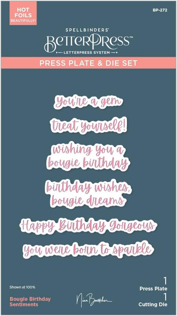 Spellbinders – BETTER PRESS – PRESS PLATES- BOUGIE BIRTHDAY – BP-272