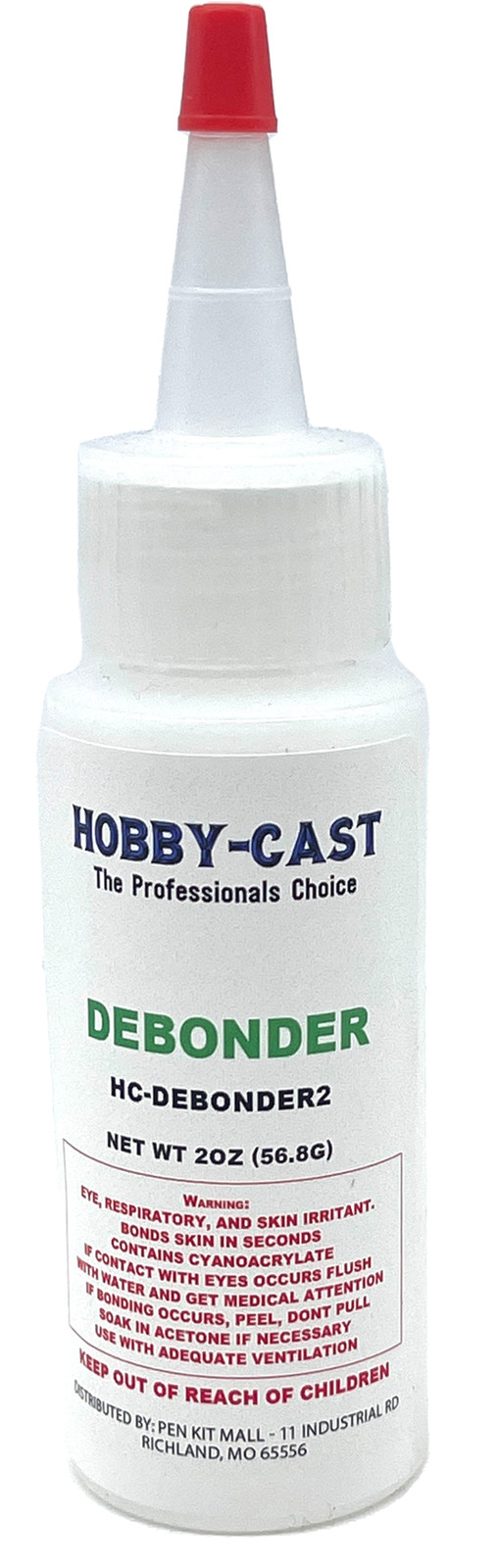 2oz DEBONDER for “Super Glue” HOBBY-CAST 2 oz Bottle Cyanoacrylate CA Glue