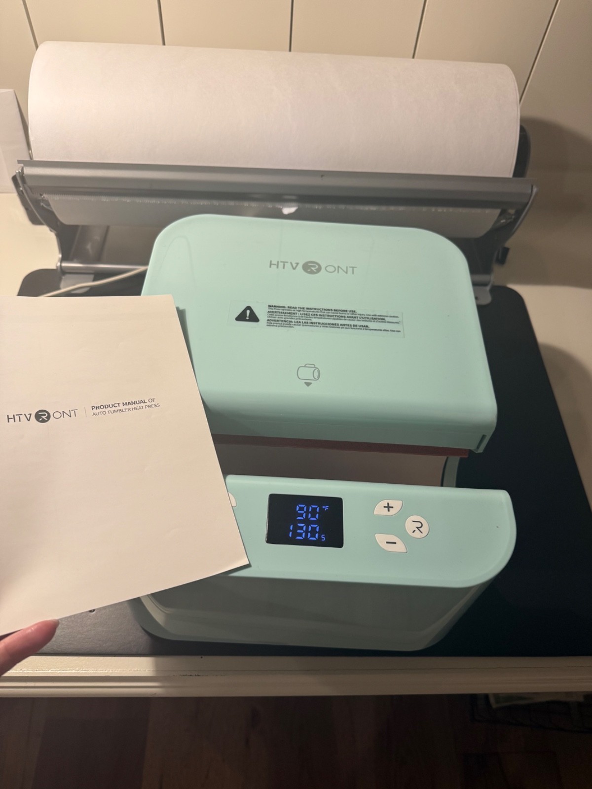 Craft room clean-out! Barely used HTVRONT tumbler press bundle at a great price