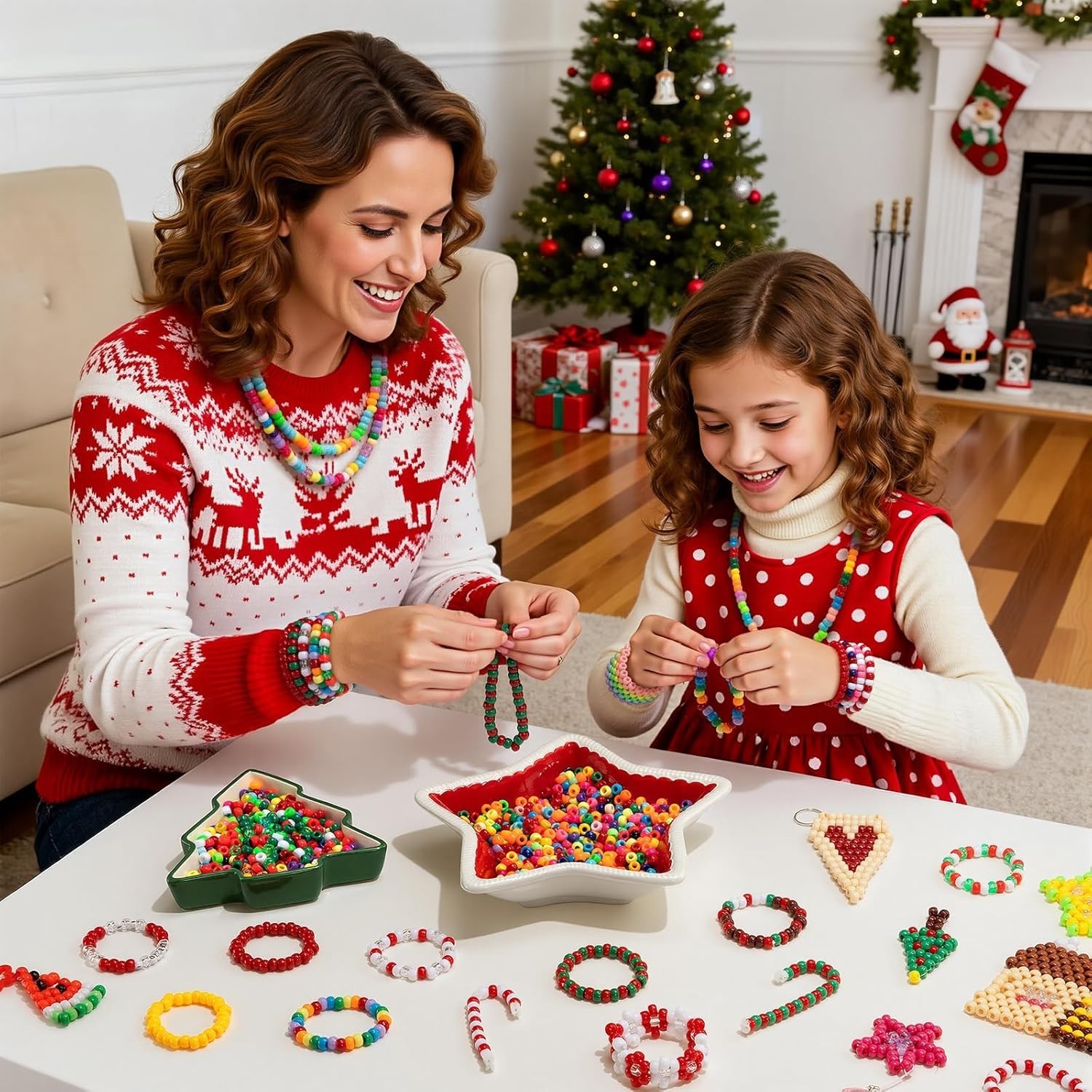 Expand Your Crafting with 1200 Pcs of Multi-Colored Kandi Beads for All Ages