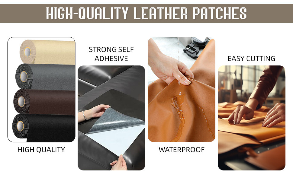 Advanced Leather Repair Kit Filler Leather Repair Patch Brown For Car Seat Sofa