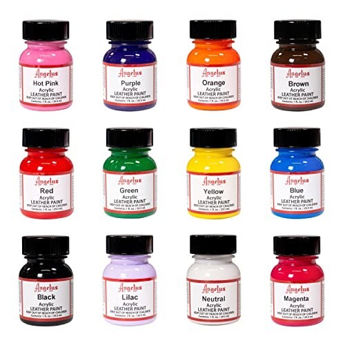 Angelus Acrylic Leather Paint Water Resistant Neutral – 1 Fl.OZ