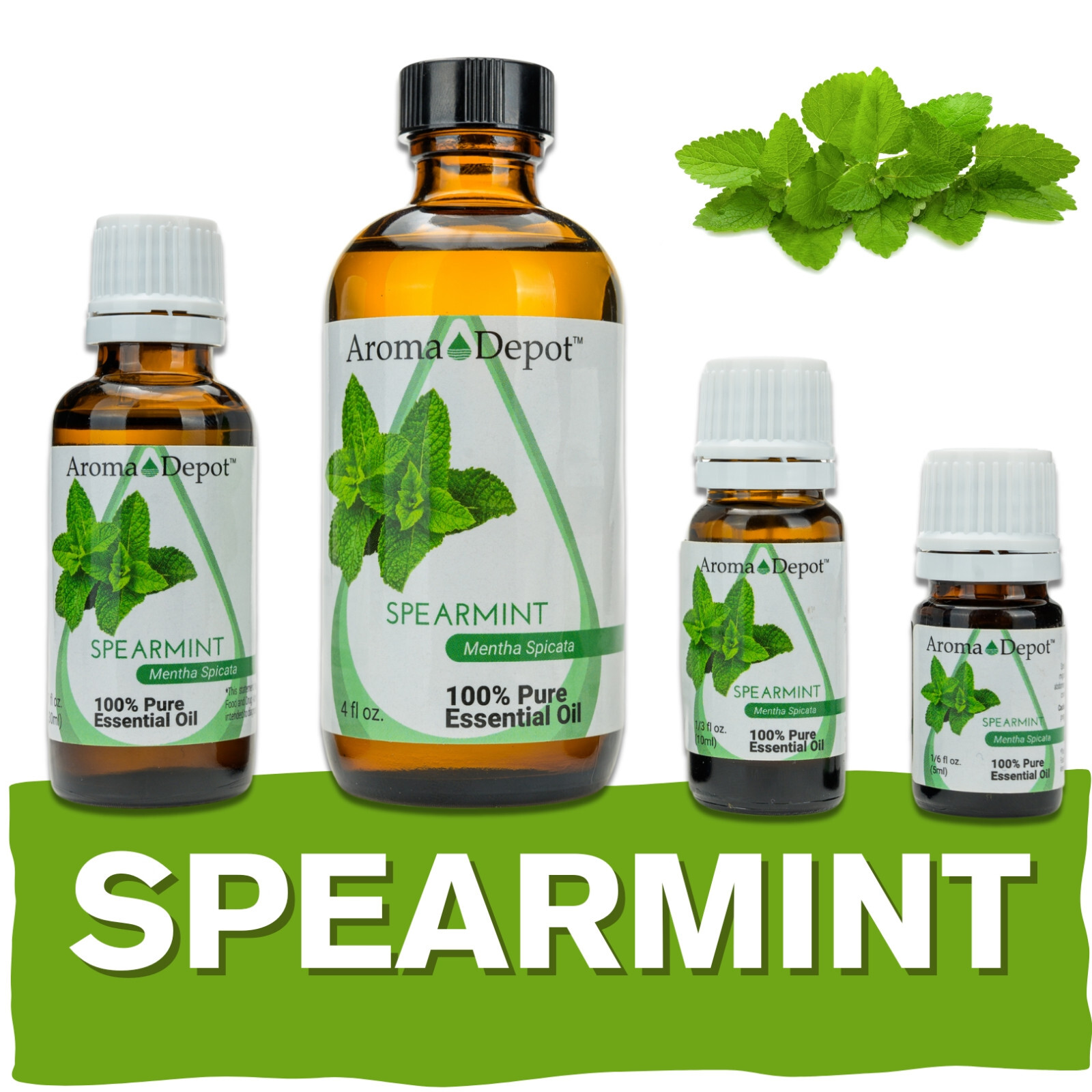 Spearmint Essential Oil Therapeutic Grade 100% Pure Natural Aceite Esencial