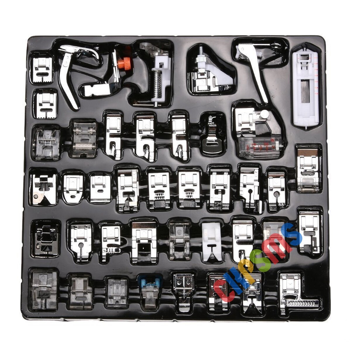 42‑Pcs Low‑Shank Presser Feet Set – Fits Brother, Singer, Janome, Elna, Kenmore
