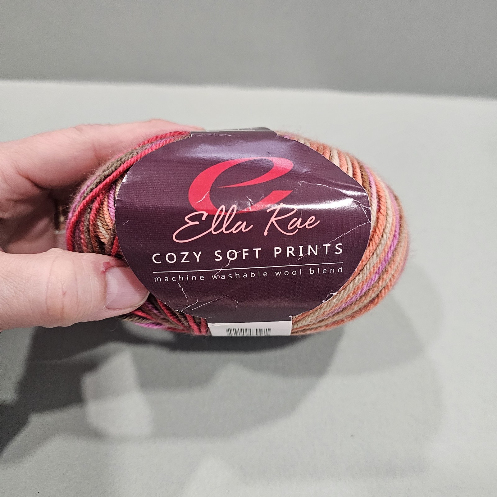 Ella Rae Yarn Cozy Soft Prints Col 06 Acrylic/Wool 3.52oz 213yd Fall Colors